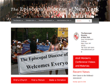 Tablet Screenshot of episcopaldioceseny.org
